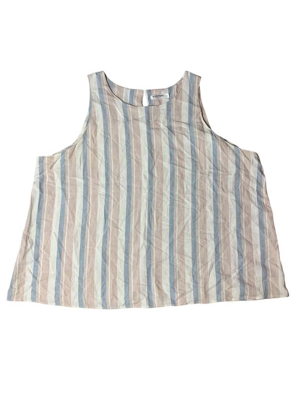 Signature Reitmans Striped Sleeveless Blouse - Size 2X